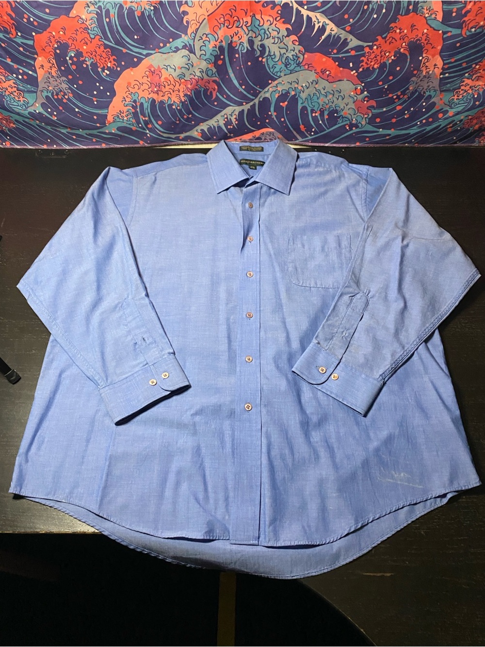 Men's Long-Sleeve Dress Shirt in Sky Blue